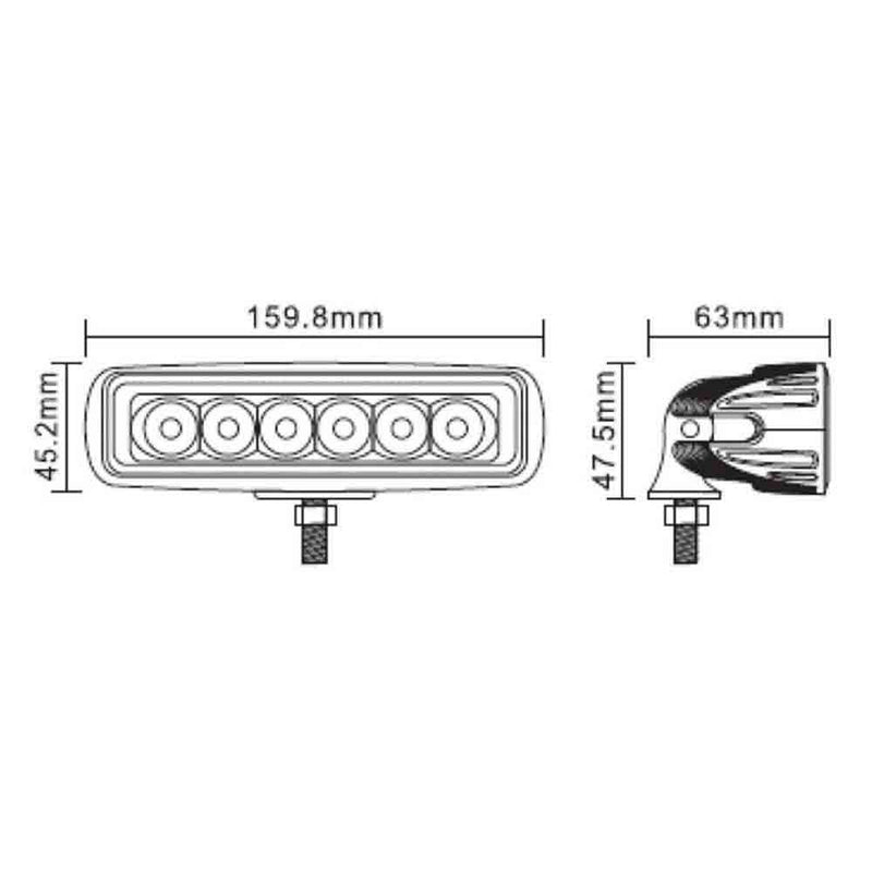 Load image into Gallery viewer, Pair of Rectangular LED Work Lights