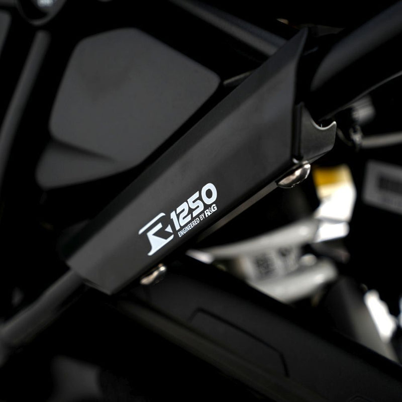 Load image into Gallery viewer, R&G Racing Black Rear Foot Rest Delete Blanking Plates LHS For 2019-2021 BMW R1250R