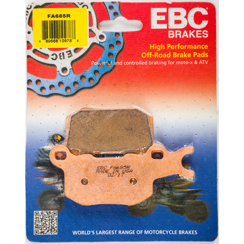 Load image into Gallery viewer, EBC 1 Pair Sintered R Series Heavy-Duty Brake Pads MPN FA685R