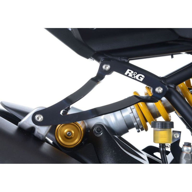 Load image into Gallery viewer, R&G Racing Black Exhaust Hanger For 2017-2018 Ducati Monster 1200