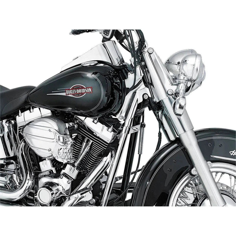 Load image into Gallery viewer, Harley FLSTN Softail Deluxe 2005-2006Frame Down Tube Covers Chrome by Kuryakyn