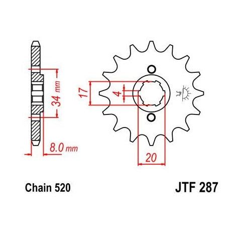 Load image into Gallery viewer, Steel Front Sprocket 14T for Street HONDA CM250C 1982