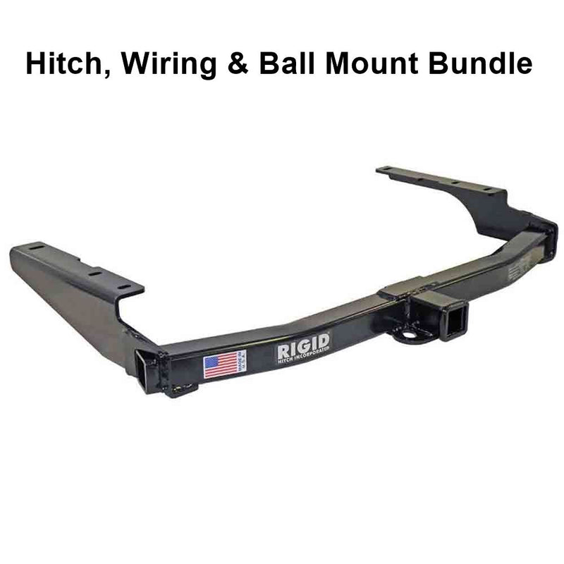 Load image into Gallery viewer, Rigid Hitch R3-0510 Class III 2 Inch Receiver Trailer Hitch Bundle - Includes Ball Mount and Custom Wiring Harness - fits 2018-2019 Lexus RX350L