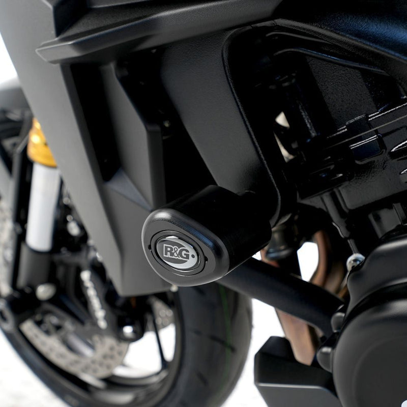 Load image into Gallery viewer, R&G Racing Black Aero Style Crash Protection Bobbins For 2021-2024 Suzuki GSX-S 950