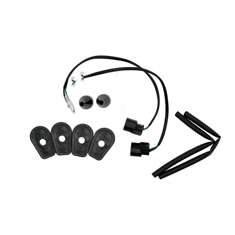 Load image into Gallery viewer, R&G Racing Black Indicator Adapter Kit For 2020-2023 Kawasaki Z H2 ZR1000 ABS