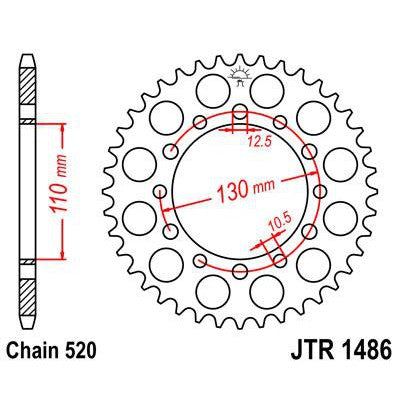 Load image into Gallery viewer, Front & Rear Sprocket Kit for HONDA TRX200 Fourtrax/D Fourtrax Type II 90-97