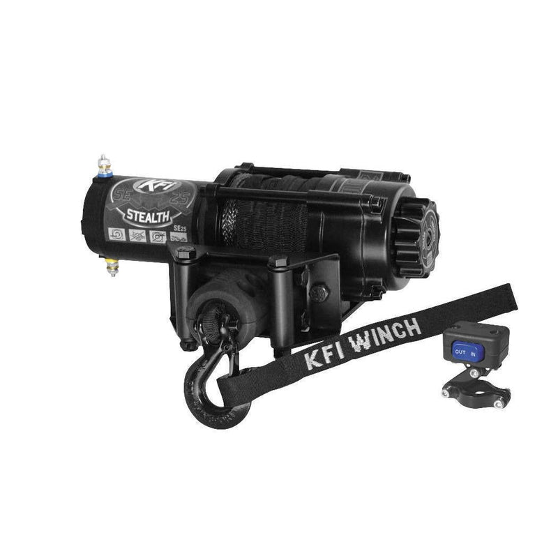 Load image into Gallery viewer, 2500 lb KFI Assault Winch Combo Kit Yamaha Grizzly and Kodiak 700 2016 NEW