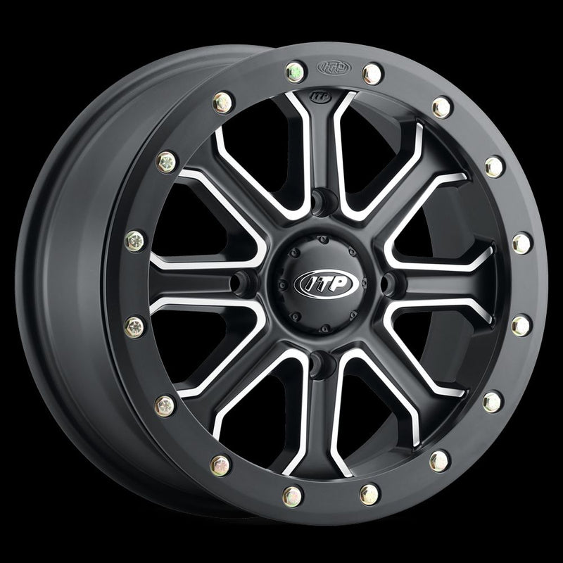 Load image into Gallery viewer, ITP Inertia Wheel Matte Black 15x7 4/137 5+2 15VB418BX
