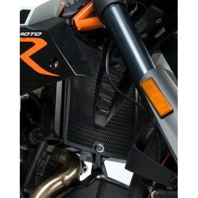Load image into Gallery viewer, R&G Racing Orange Aluminum Radiator Guard For 2008 KTM 990 Supermoto