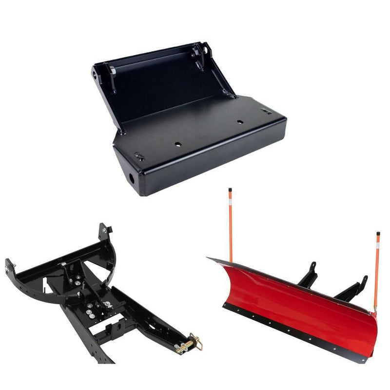 Load image into Gallery viewer, Denali Black UTV Snow Plow Kit For Yamaha Wolverine RMAX2 1000 2020-2021