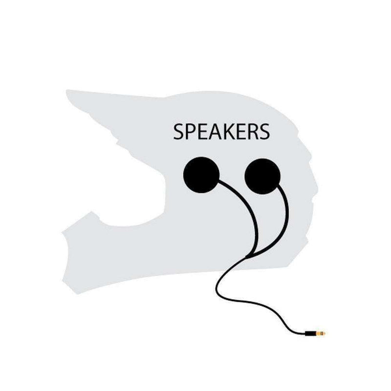 Load image into Gallery viewer, Rugged Radios Alpha Audio Velcro Mount Helmet Speakers - Stereo 3.5mm - by Rugged Radios HKP-SPK-STEREO-AA