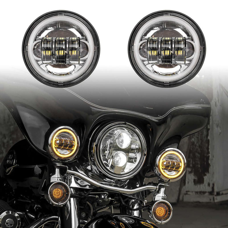 Load image into Gallery viewer, XK Glow 4.5" Passing Lights Chrome - XK042011-W