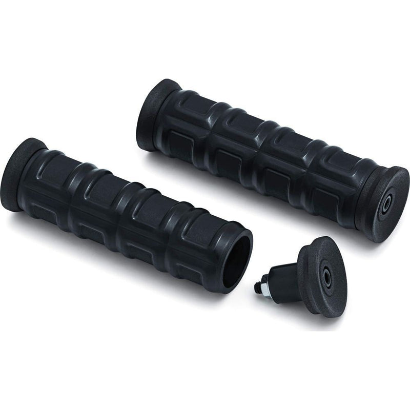 Load image into Gallery viewer, Kuryakyn Dillinger Grips for Street Satin Black 7/8"