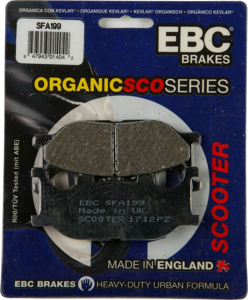 Load image into Gallery viewer, EBC 1 Pair Premium SFA Organic OE Replacement Brake Pads MPN SFA199