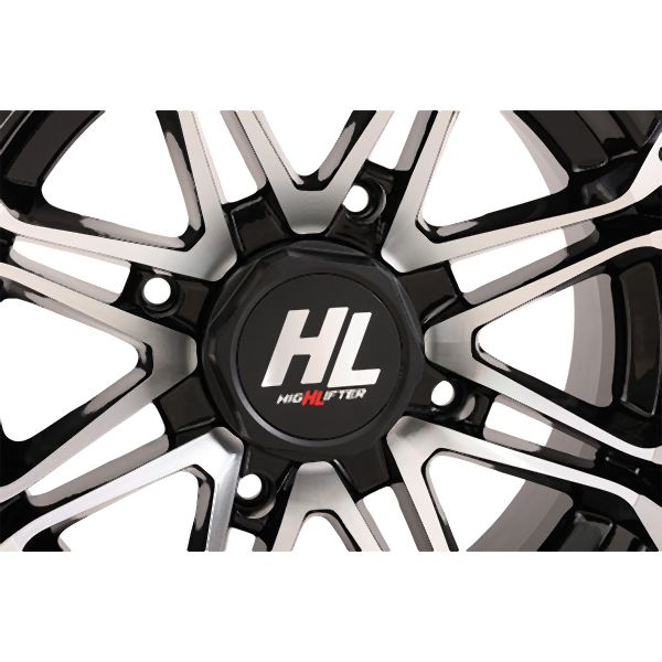 Load image into Gallery viewer, High Lifter 14x7 4/110 2+5 Gloss Black Machined HL3 Wheel 14HL03-1111