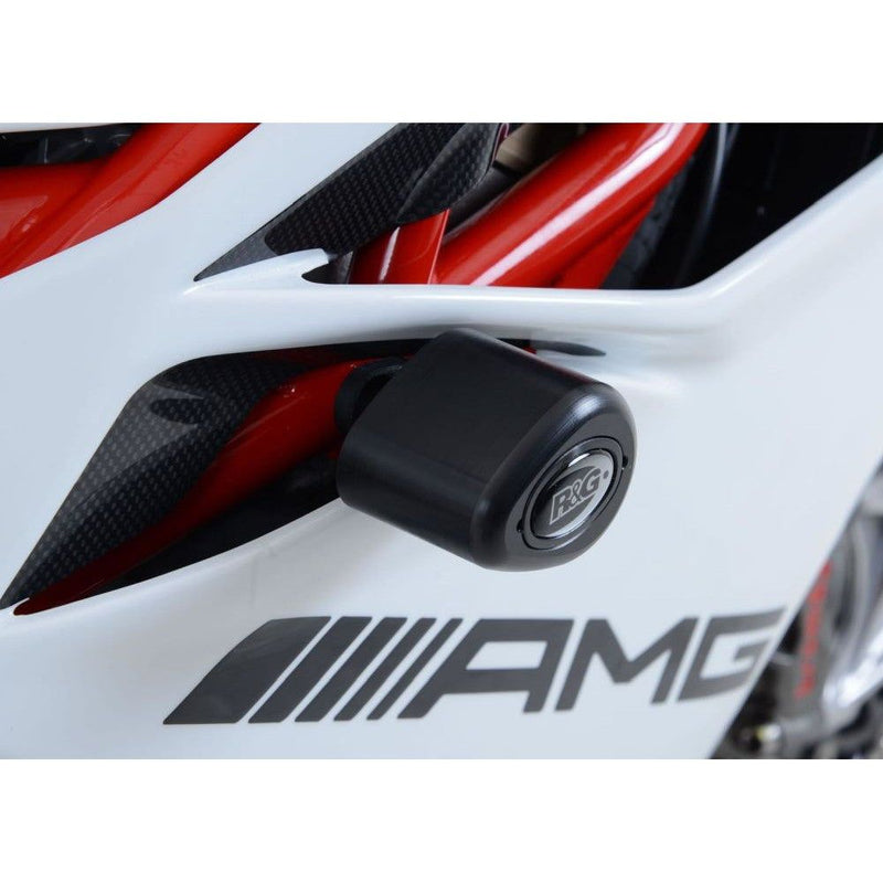Load image into Gallery viewer, R&G Racing Black Aero Style Crash Protection Bobbins For 2015-2018 MV Agusta F4RC