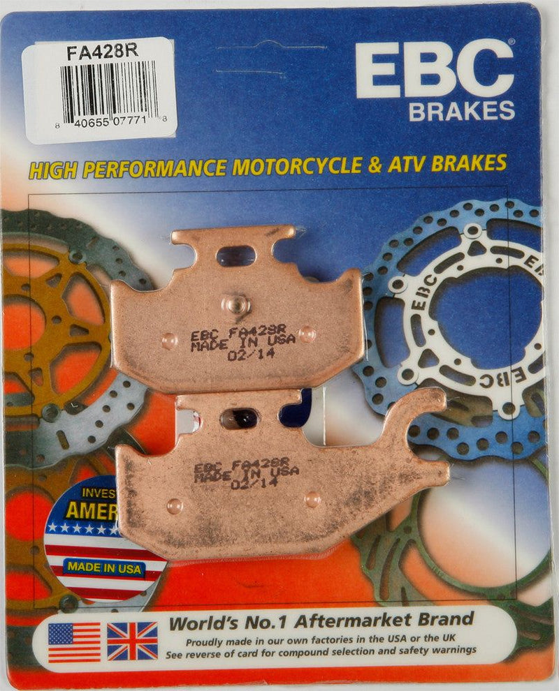 Load image into Gallery viewer, EBC 1 Pair Sintered R Series Heavy-Duty Brake Pads MPN FA428R