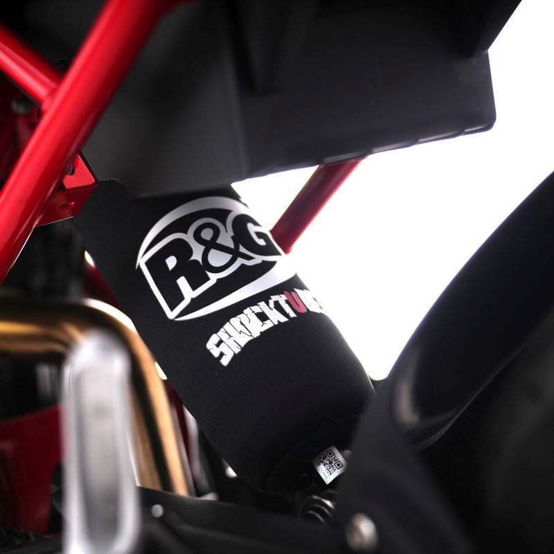 Load image into Gallery viewer, R&G Racing Black Shocktube Shock Protector For 2011-2012 Aprilia Dorsoduro 1200 SMV1200