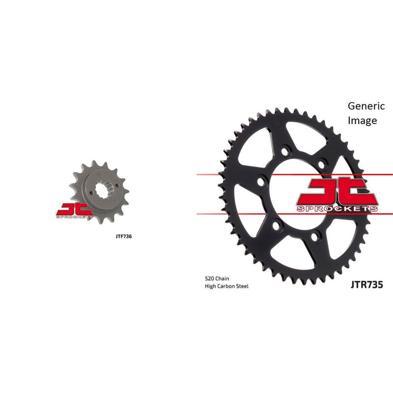 Load image into Gallery viewer, Front & Rear Sprocket Kit for Street DUCATI 620 Monster Dark 2004-2006