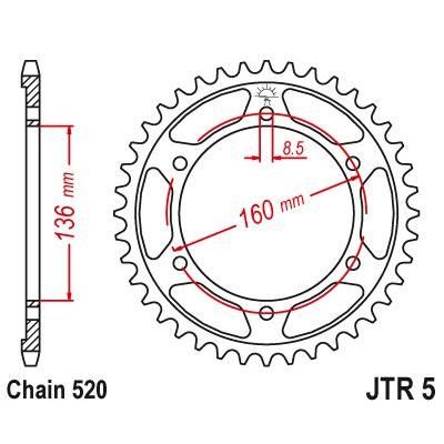 Load image into Gallery viewer, JT Sprockets Rear Steel Sprocket 47 Tooth 47T 520 Chain For BMW F650 Dakar 1999-2000 JTR5.47