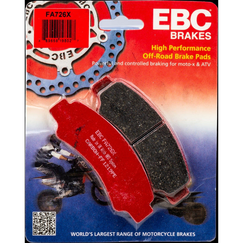 Load image into Gallery viewer, EBC 1 Pair Performance X-Series Carbon Brake Pads MPN FA726X