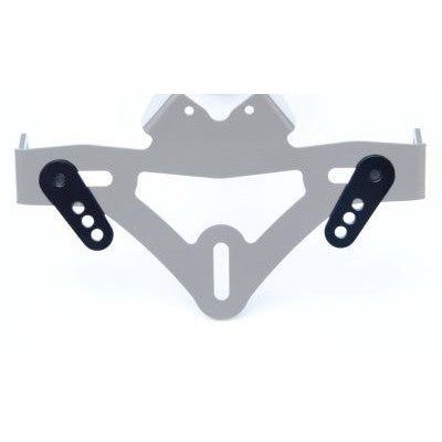 R&G Racing Black Licence Plate Extension/Adapter Kit For 2011-2013 Aprilia Dorsoduro 1200 SMV1200
