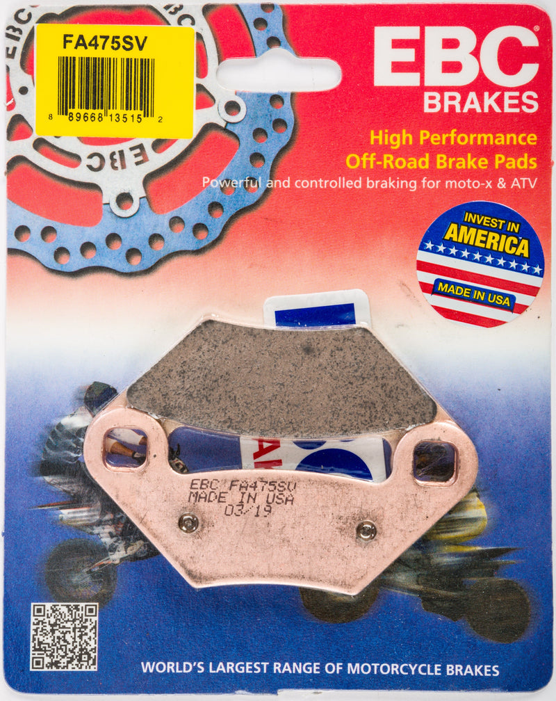 Load image into Gallery viewer, EBC 1 Pair SV Series Severe Duty Brake Pads MPN FA475SV