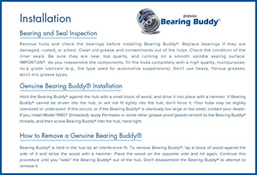 Load image into Gallery viewer, Bearing Buddy (4) 1.980 Boat Trailer Genuine Stainless Steel with Protective Bra & Auto Check Wheel Center Caps 1980A-SS 42204 (2 Pairs)