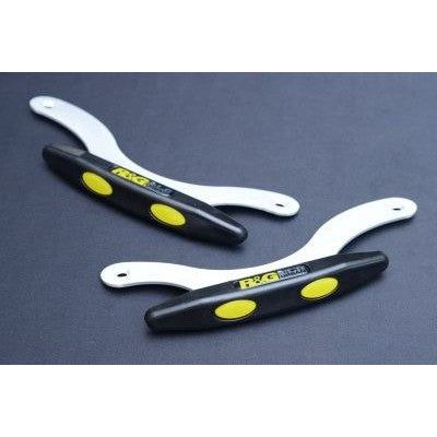 Load image into Gallery viewer, R&G Racing Black Footboard Sliders For 2009-2011 Yamaha TMAX XP500 TP0004BK