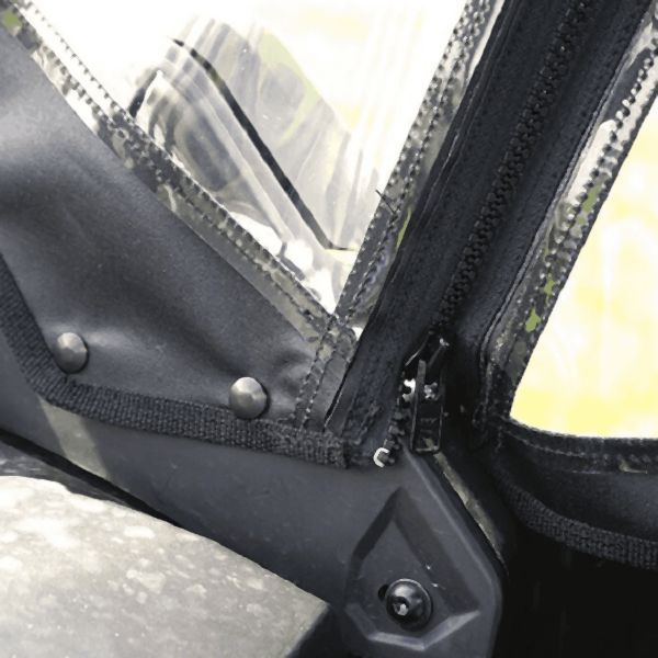 Load image into Gallery viewer, Falcon Ridge Black Canvas Upper Doors With Zipper For Can-Am Maverick 2017-2021