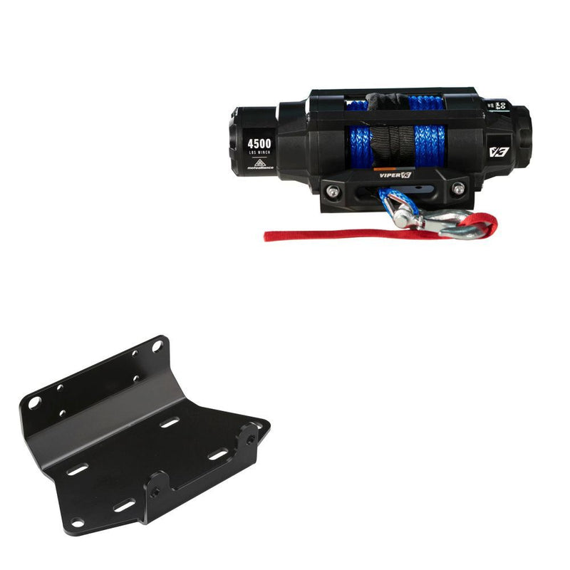 Load image into Gallery viewer, Viper 4500lbs V3 Winch Blue Rope With Mount For Yamaha Grizzly 700 2007-2015