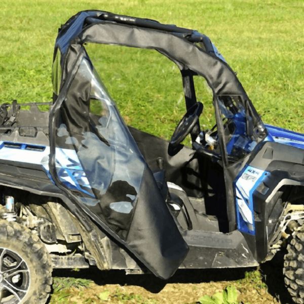 Load image into Gallery viewer, Falcon Ridge Black Canvas Soft Roll-Away Doors With Zipper For CFMOTO ZForce 2014-2022