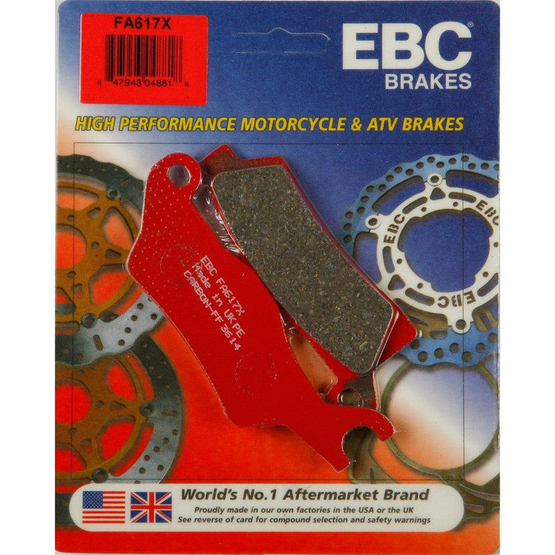 Load image into Gallery viewer, EBC 1 Pair Performance X-Series Carbon Brake Pads MPN FA617X