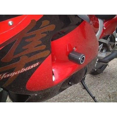 Load image into Gallery viewer, R&G Racing Black Classic Style Crash Protectors For 2001-2007 Suzuki Hayabusa GSX1300R