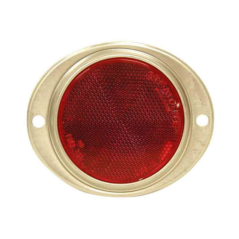 Load image into Gallery viewer, Red Aluminum Oval Reflector
