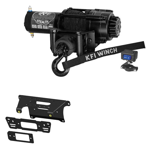 Load image into Gallery viewer, 3500 lb KFI Assault Syn Winch Combo Polaris Ranger Full Size XP 570 900 2015-18
