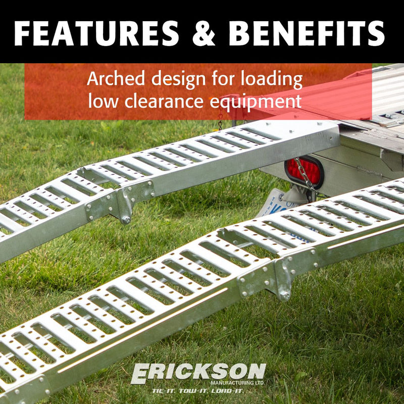 Load image into Gallery viewer, Loading Ramps - 6 Foot Steel, Tri-Folding, Arched, 1000 lbs. Capacity - Pair