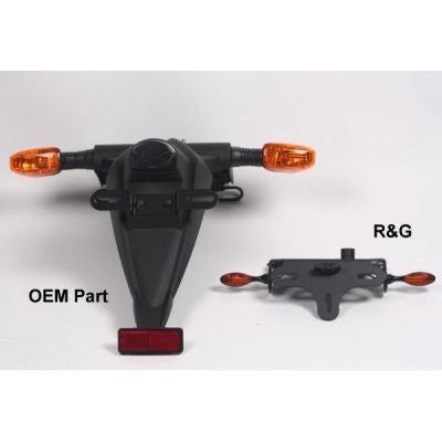 Load image into Gallery viewer, R&G Racing Black Tail Tidy License Plate Holder For 2007-2008 Kawasaki Z1000