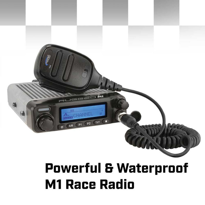 Load image into Gallery viewer, Rugged Radios Offroad Race Kit - Complete RACE SERIES Communication Kit with M1 RACE SERIES Radio and 6100 RACE SERIES Intercom