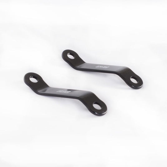 R&G Racing Black Rear Foot Rest Delete Blanking Plates For 2019-2024 Suzuki Katana 1000