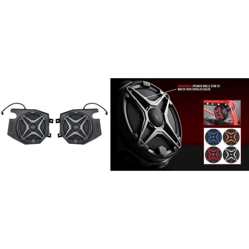 Load image into Gallery viewer, SSV Works Front Kicker 6.5" Speaker Pods With Grey Grilles