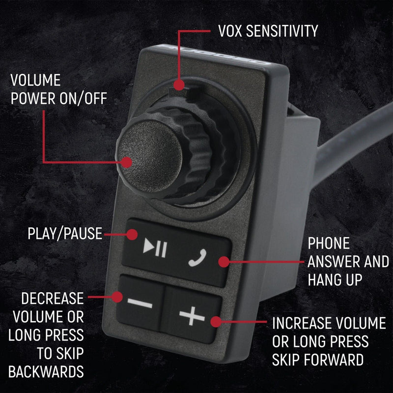 Load image into Gallery viewer, Rugged Radios 696 PLUS REMOTE HEAD High Fidelity Bluetooth Intercom RRP696-ROCKER