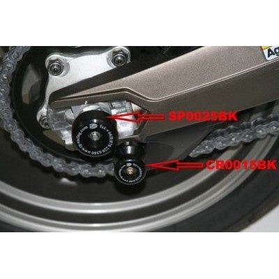 Load image into Gallery viewer, R&G Racing Black Swingarm Protectors For 2008-2013 Aprilia Mana 850 SP0025BK