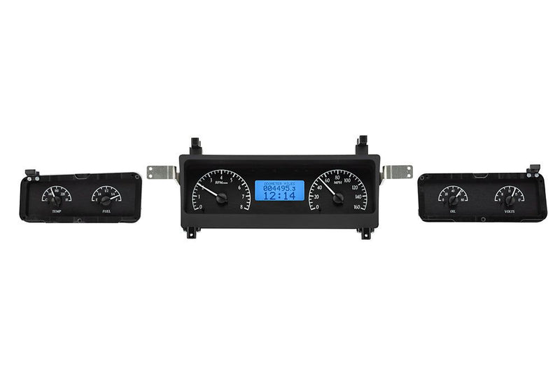 Load image into Gallery viewer, Dakota Digital 1973-1977 Chevrolet Malibu/Monte Carlo/El Camino/GMC Sprint VHX Black Blue Display Square Gauge Kit VHX-73C-MAL-K-B