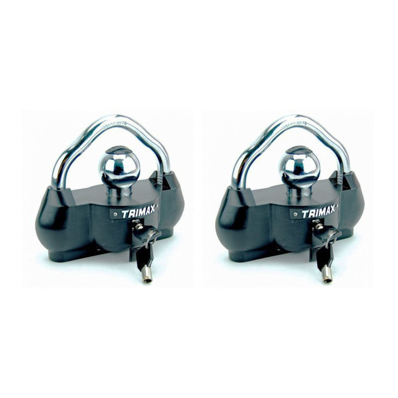 Load image into Gallery viewer, Keyed-Alike Deluxe Universal Trailer Coupler Lock (2-Pack)