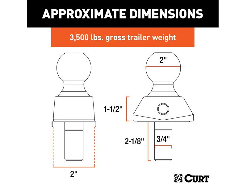 Load image into Gallery viewer, RockerBall 2 inch Cushioned Hitch Ball 3/4 inch Shank