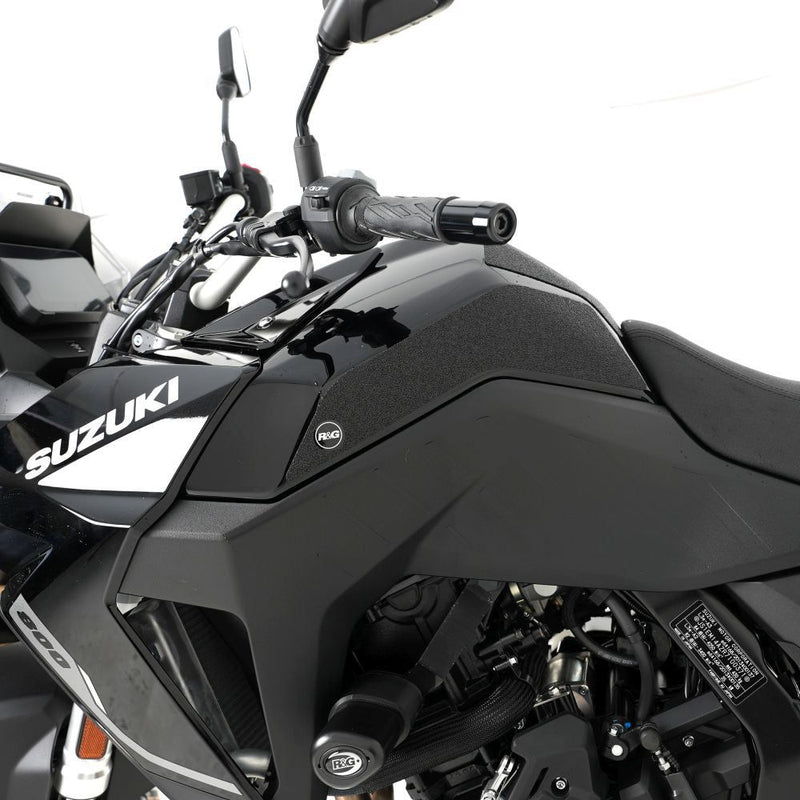 Load image into Gallery viewer, R&G Racing Black Tank Traction Grips For 2023-2024 Suzuki Vstrom 800 DL800 RE