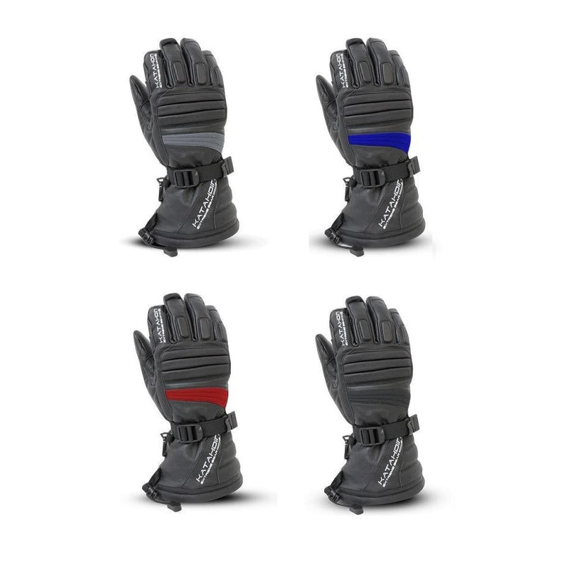 Load image into Gallery viewer, Katahdin Gear Torque Leather Snowmobile Winter Gloves - Pair