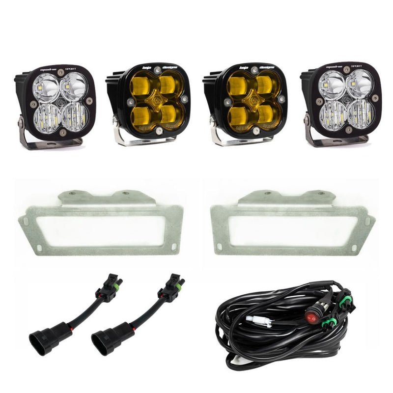 Load image into Gallery viewer, Baja Designs Fog Pocket Light Kit Squadron Series SAE Pattern Baja Amber Lens 447719