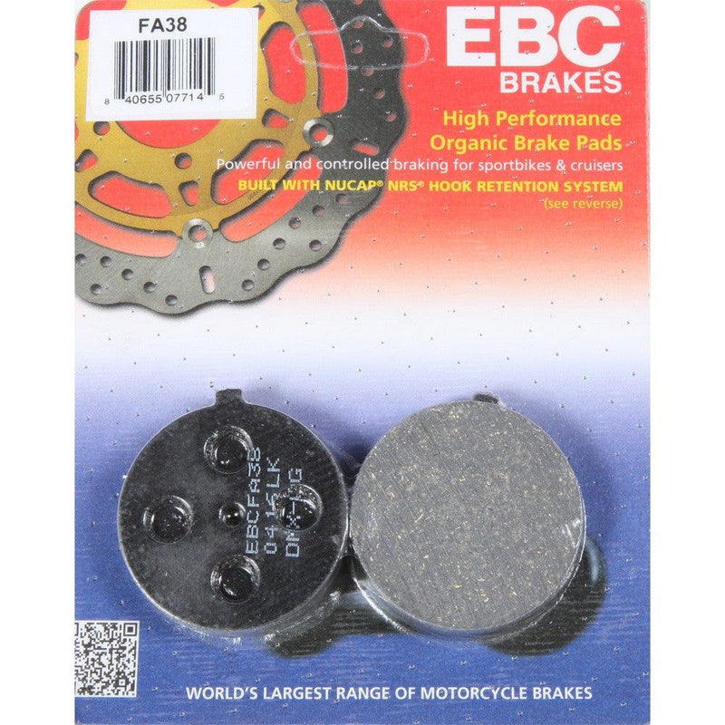 Load image into Gallery viewer, EBC 1 Pair Premium SFA Organic OE Replacement Brake Pads MPN FA38